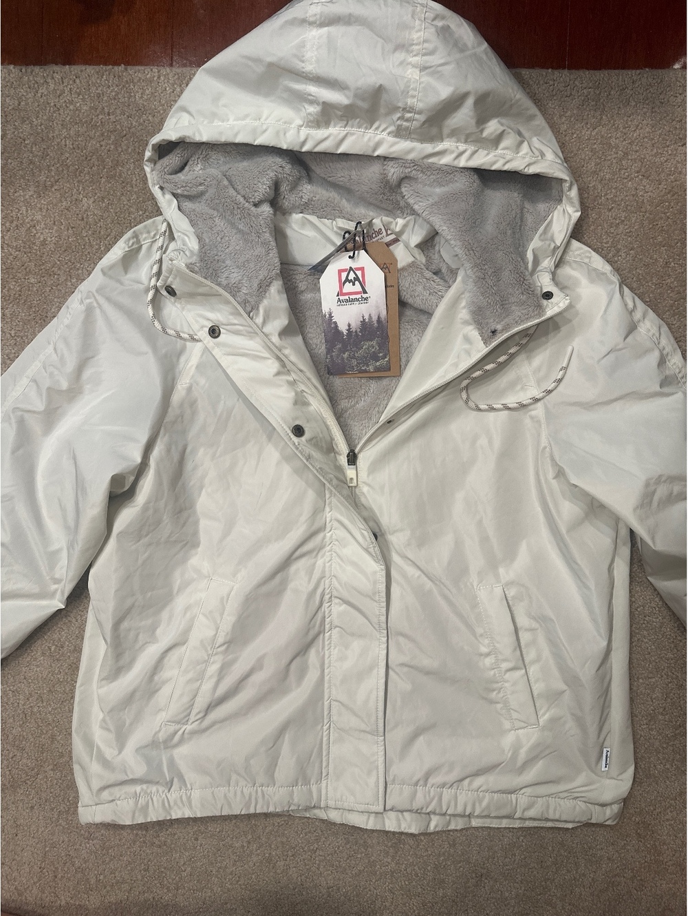(5)Avalanche Women's White Water Resistant Hooded Jacket with Fleece Lining